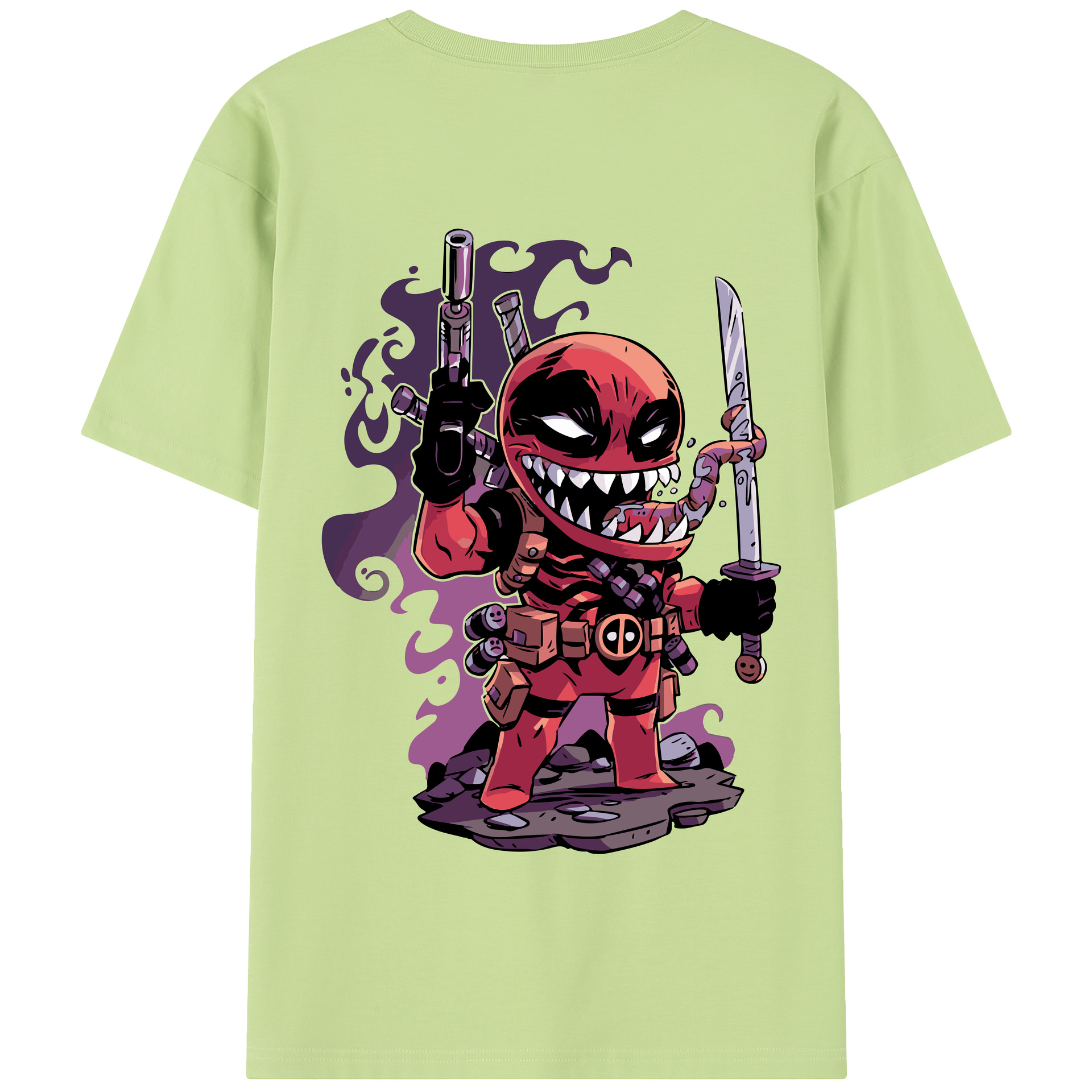 （画像用） アベンジャーズ The Avengers 綿100％半袖Tシャツ（背面プリント）